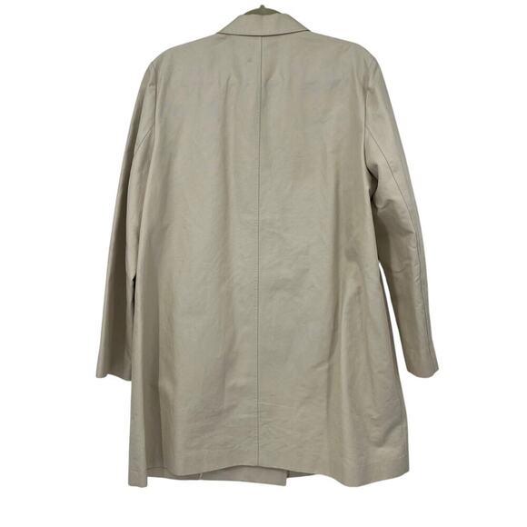 LAFAYETTE 148 NEW YORK One Button Blazer Jacket Beige Pockets Lightweight Sz XL - Picture 7 of 12